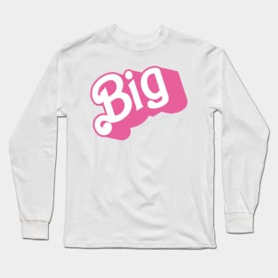 Big Pink, Little big reveal college sorority bid day Long Sleeve T-Shirt
